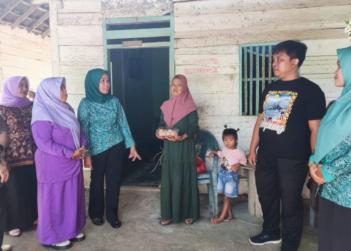 Kembali Lakukan Aksi Sosial, Geber Tubaba Bagi Bingkisan Sehat di Tiyuh Kagungan Ratu