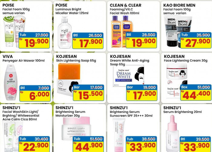 Promo Indomaret Spesial Produk Wajah Glowing, Perawatan Makin Hemat Lewat Diskon Hari Ini