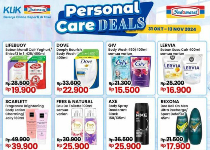 Spesial Promo Indomaret Lampung, Ada Diskon Sabun Cair Susu Rp 16 Ribu