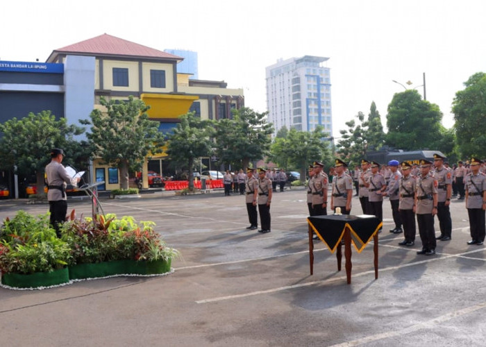Masuk Daftar Mutasi Polri, Ini Enam Kapolsek dan Dua Kasat Baru di Polresta Bandar Lampung  