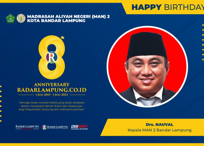 MAN 2 Kota Bandar Lampung: Selamat Milad Radar Lampung Online ke-8