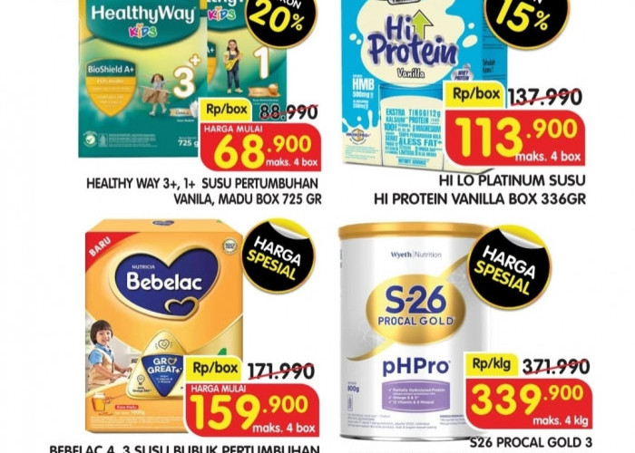 Promo Superindo untuk Susu Anak, Diskon Hingga 25 Persen, Si Kecil Jadi Ceria di Hari Raya