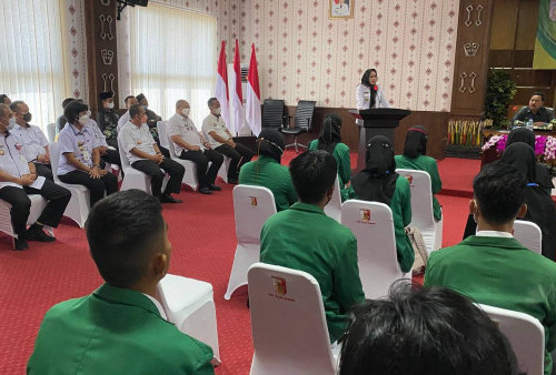 Sebelum KKN, Puluhan Mahasiswa STAI Tulang Bawang Dapat Wejangan Bupati Winarti