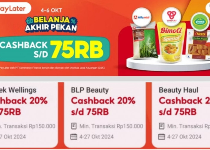 Bunda-Bunda Merapat! Cek Promo Shopee Hari Ini, Dapatkan Cashback Hingga Rp75 Ribu 