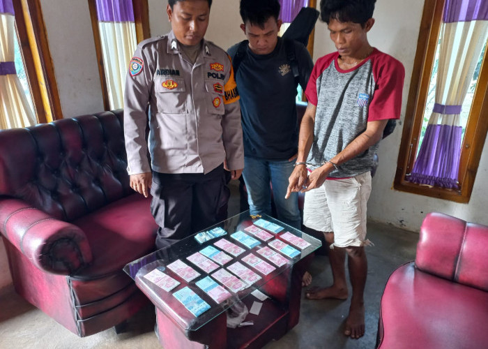 Edarkan Uang Palsu Warga OKI Sumatera Selatan Diamankan Polres Mesuji