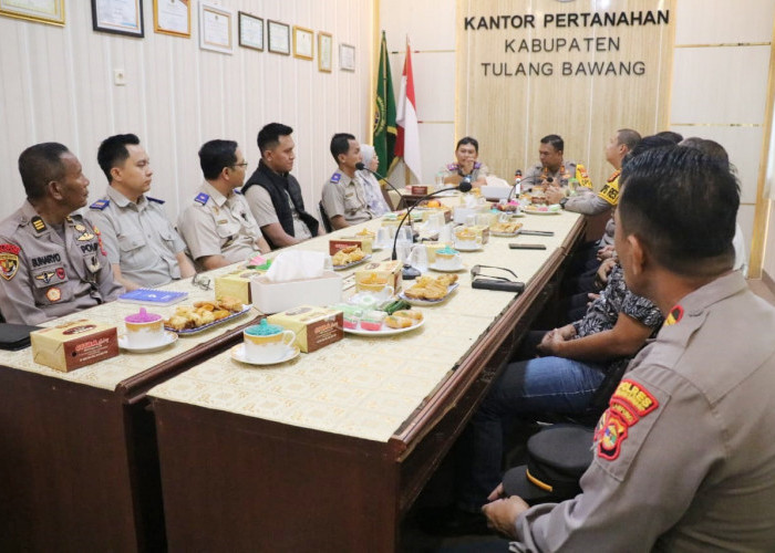 Datangi Kantor ATR/BPN, Polres Tulang Bawang Konsultasi Proses Penyelidikan dan Penyidikan Kasus Tanah