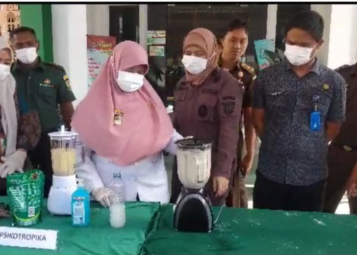 Bernilai Fantastis, Kejari Metro Musnahkan Barang Bukti Narkotika