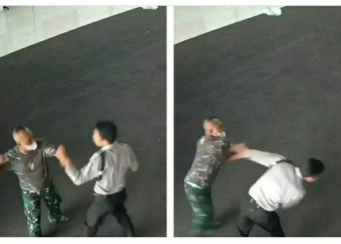 Heboh, Pria Bercelana Loreng Terekam CCTV Pukul Security Shopee