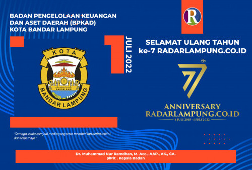 BPKAD Kota Bandar Lampung Mengucapkan Selamat Ulang Tahun ke-7 Radarlampung.co.id