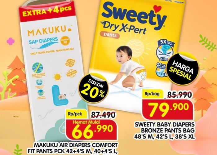 Terakhir Lusa Ini, Belanja Hemat Popok Bayi Superindo, Pilihan Ibu Pintar Anak Happy