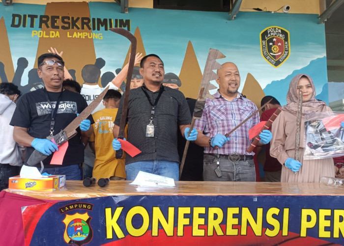 3 Dari 9 Pemuda Diduga Gengster Ditetapkan Sebagai Tersangka