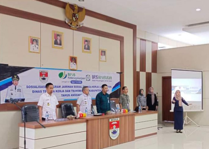 Akomodasi Kepesertaan Pekerja, Dinas Tenaga Kerja dan Transmigrasi Mesuji Sosialisasikan Jamsostek