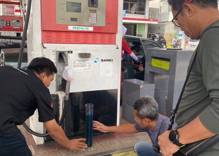 Nah Lho, 2 SPBU Ini Kena Sidak Polresta Bandar Lampung
