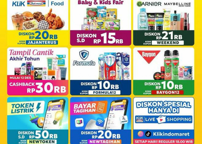 Serbu Promo Kupon Indomaret Akhir Pekan, Dapatkan Cashback Belanja Online Super Murah Sampai Rp 30 Ribu