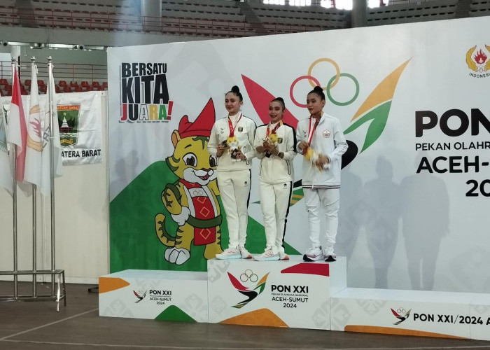 Raih Medali Emas Perdana Dari Senam Ritmik, Lampung Sementara Tempati Peringkat 7 Kasemen PON