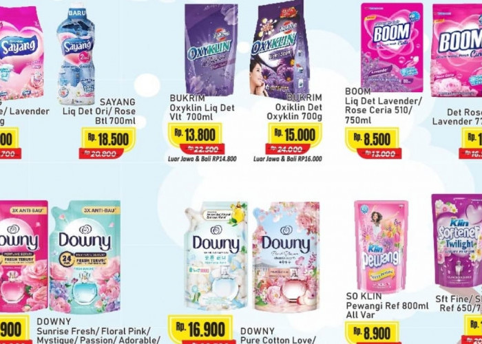 Belanja Murah Deterjen dan Pewangi Pakaian Dalam Penawaran Promo Alfamart Hari Ini, Cek Katalognya