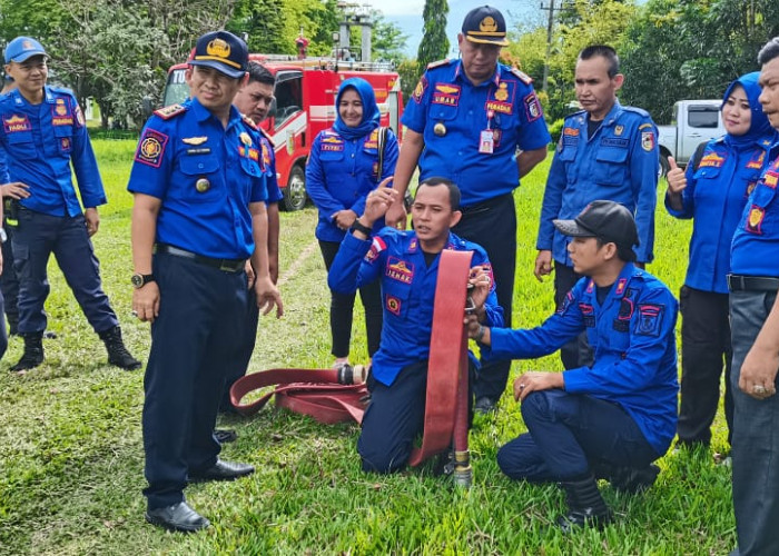 Dinas Damkar dan Penyelamatan Tulang Bawang Gelar Giat Pelatihan Bersama