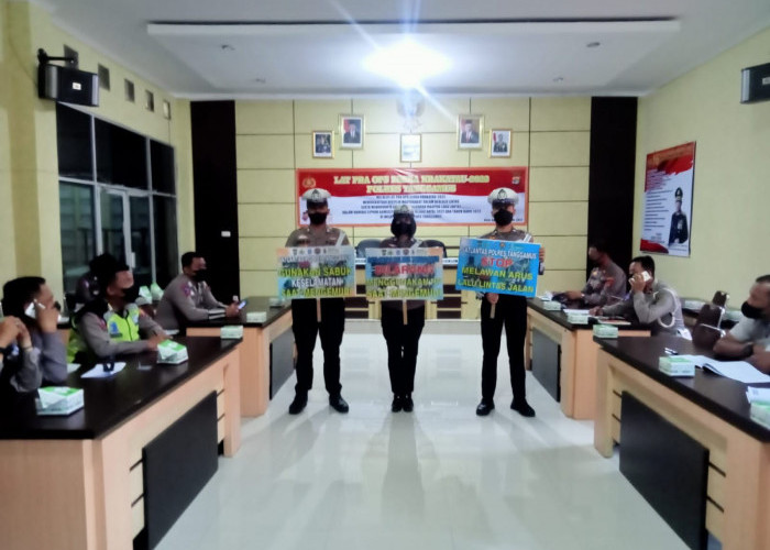 Jelang Operasi Zebra Krakatau 2022, Polres Tanggamus Gelar Latpraops