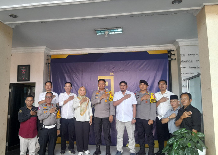 Kapolresta Bandar Lampung dan RLMG Perkuat Kolaborasi Tangkal Hoaks dan Jaga Keamanan Pemilu