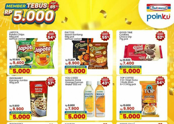 Promo Indomaret Lampung Spesial Cemilan Ringan, Ada Diskon Hemat Kacang Telur Rp 9 Ribu