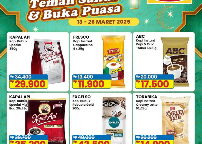 Promo Indomaret Spesial Kopi Premium Edisi Lebaran, Nikmati Diskon Hari Raya Makin Lebih Hemat