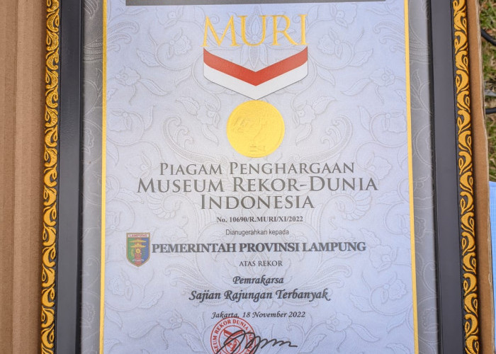 Selamat! Gubernur Arinal Terima Penghargaan dari MURI, Ini Rekor yang Didapat