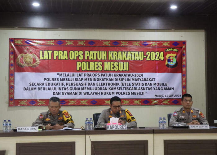 Siap-siap! Polres Mesuji akan Gelar Operasi Patuh Krakatau Mulai 15-28 Juli 2024