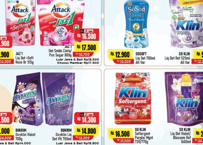 Borong Promo Deterjen dan Pewangi Pakaian Murah di Alfamart, Harga Dijamin Paling Hemat!