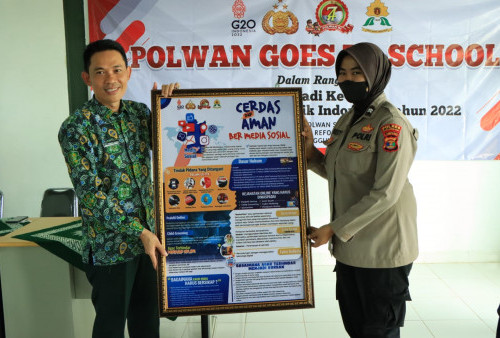 Sambut HUT ke-74 Polwan, Srikandi Polwan Polres Tubaba Peringati Kegiatan Police Goes To School