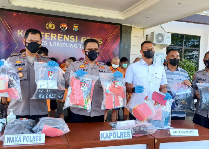 Sebulan, Polres Lampung Timur Amankan 27 Bandit 