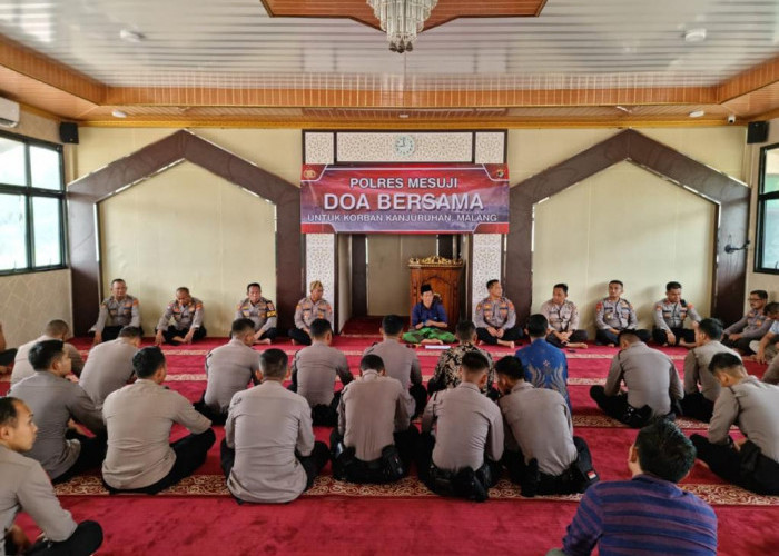 Gandeng PWNU Polres Mesuji Gelar Doa Bersama Korban Kanjuruhan