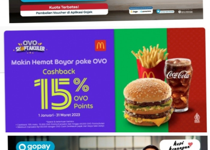 Jajan di MCD dan Kopi Kenangan Hemat Pakai OVO atau Gopay, Dapat Cashback 15 sampai 40 Persen