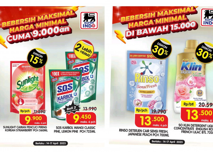 Sampai Hari Ini Aja, Promo Home Care Superindo, Bersih Maksimal Hemat Maksimal 