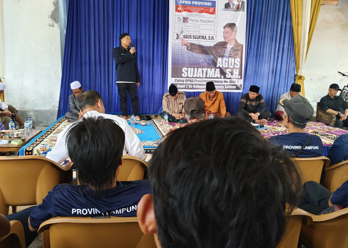 Didoakan Menang, Agus Sujatma Banjir Dukungan Dari Masyarakat Merbau Mataram Lampung Selatan
