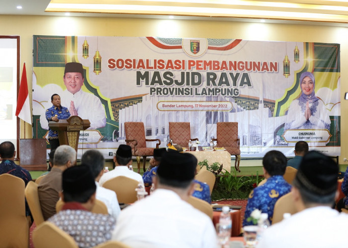 Gubernur Arinal Djunaidi Ajak Semua Elemen Masyarakat Sukseskan Pembangunan Masjid Raya Provinsi Lampung