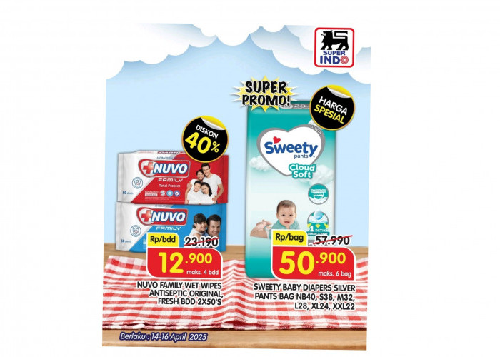 Berlaku Hari Ini!  Promo Home Care Baby Hingga Belanja Murah Popok Bayi di Superindo