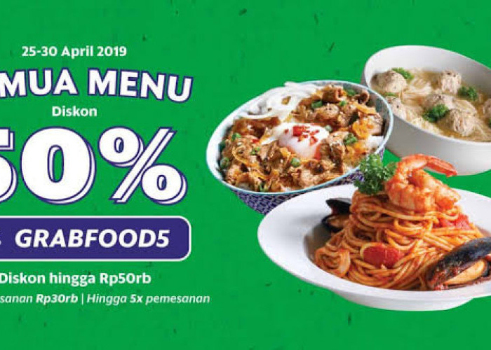 Kode Promo Grab Lampung Puas, Sabtu 17 Juni 2023, Raih Voucher Diskon Kuliner di GrabFood