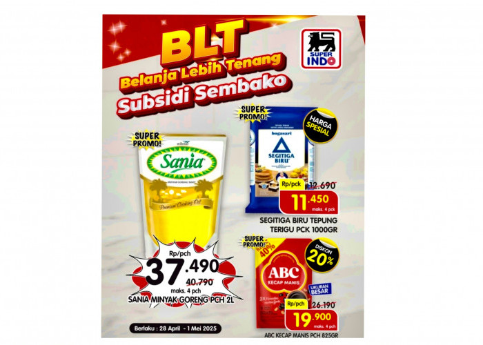 Update Program BLT Superindo 1 Mei 2025, Ada Banjir Super Promo Subsidi Sembako