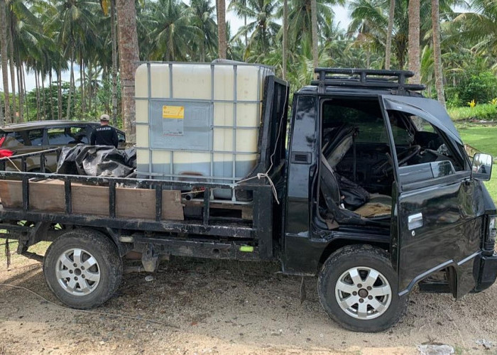 Pengecor Solar di Pesisir Barat Diamankan, Ini Barang Buktinya