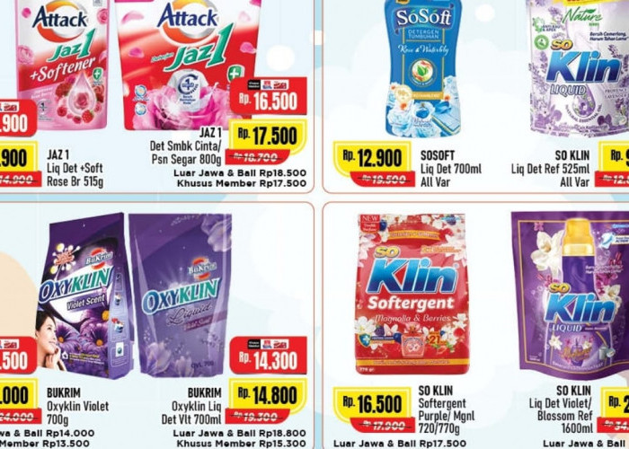 Deterjen Murah Dalam Promo Home Care Alfamart, Pakaian Dijamin Kinclong Dengan Budget Super Irit!