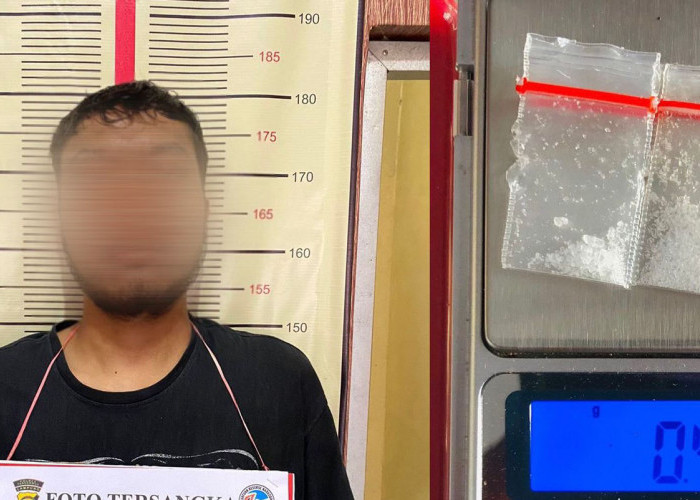 Satresnarkoba Polres Tanggamus Tangkap Warga Kotaagung, BB Ada di Meja Makan 
