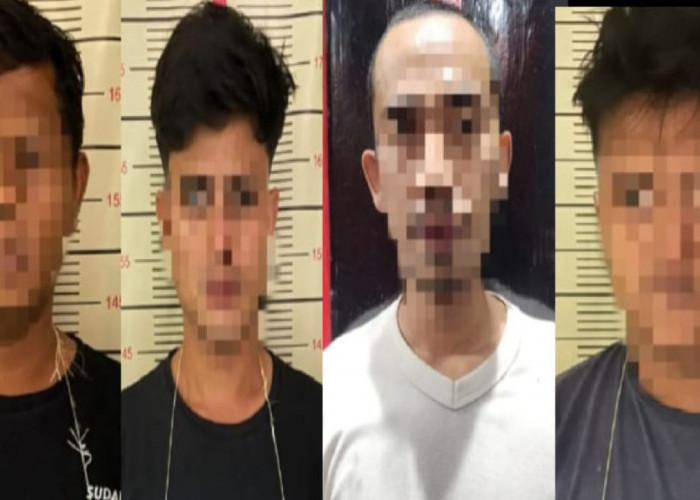 Satresnarkoba Polres Tanggamus Lampung, Bekuk Empat Tersangka Tindak Pidana Narkoba