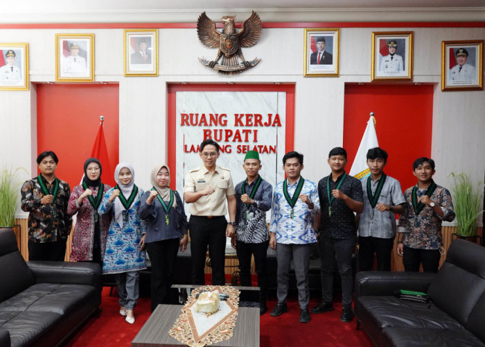 Bupati Lamsel Audiensi dengan HMI Cabang Kalianda