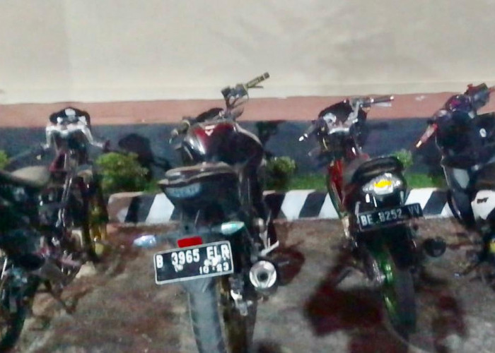 Diduga Ikut Balap Liar di Jalur Islamic Center, 4 Sepeda Motor Diamankan