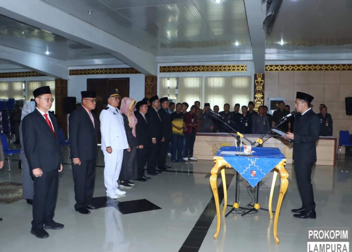 Wabup Lampura Lantik 14 Pejabat Esselon II dan 5 Esselon III
