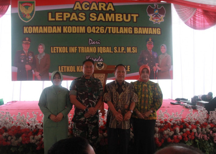 Dandim Tulang Bawang yang Dimutasi, Pj Bupati Qudrotul Ikhwan Sampaikan Hal Menyentuh