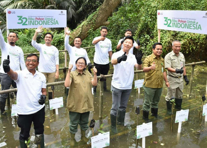 Isi Peringatan ke 32 Tahun, PT LG Gelar Aksi Tanam 32 Ribu Pohon 
