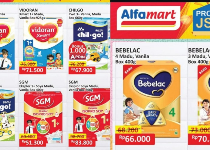 Promo Susu Murah di Alfamart, Penuhi Kebutuhan si Kecil Dengan Produk Berkualitas dan Harga Hemat