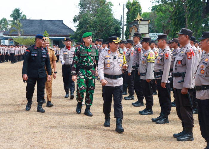 806 Personil Gabungan Siap Amankan Pilkades Serentak Lampung Timur