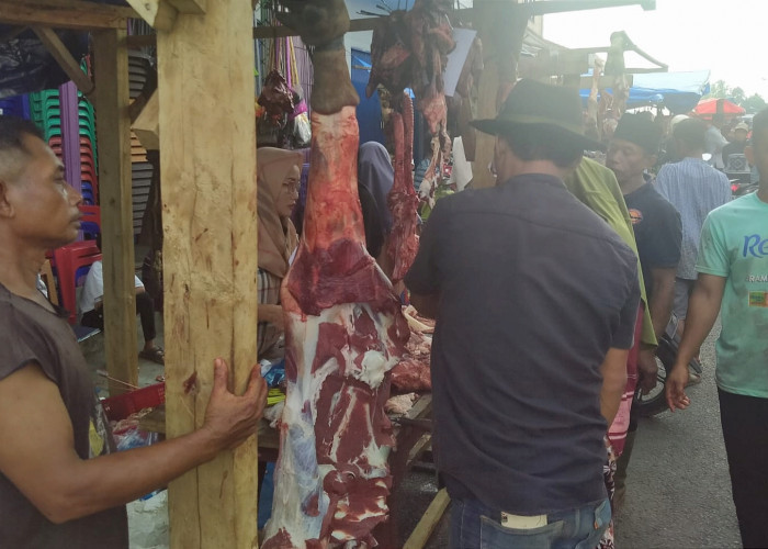 Harga Naik, Daging Sapi di Pasar Kota Agung Rp 170 Ribu per Kilogram